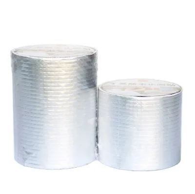 Self Aluminum Foil Adhesive Aluminum Spacer Bar Butyl Strip Sealant Tape Jumbo Roll Waterproof Roofing Membra for Leakage