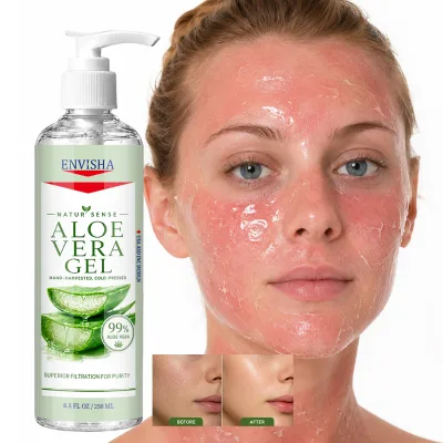 High Quality Body Care Intensively Repair Damaged Skin Lock Moisturizing Alcohol Free Safe Formula Organic Aloe Vera Gel Vegan