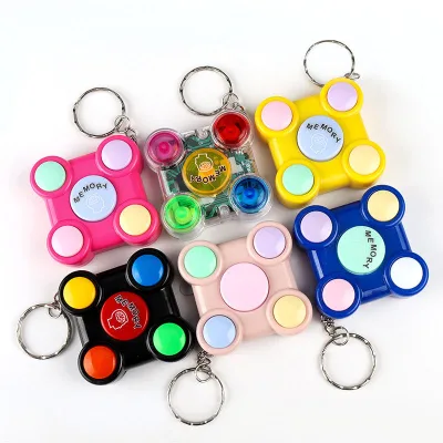 Children Puzzle Memory Game Console Electronic Memory Game Interactive Toy Training Hand Brain Coordination Mini Game Keychain