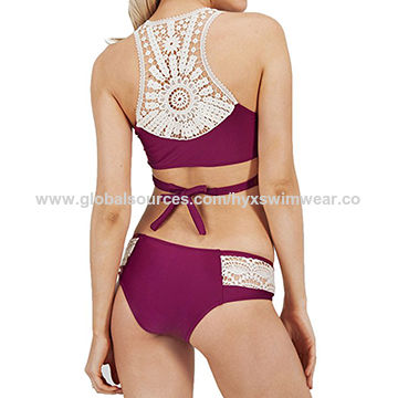 Women's Crochet Bikinis, Two-piece Bathing Suits Bikini Set