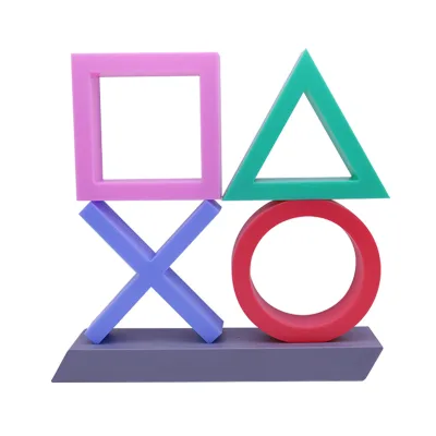 Game Icon Light Lamp for PS4/PS5 Voice Control Decorative Lamp Colorful Lampstand 4 Type Table Top Atmospheres Small Night Light