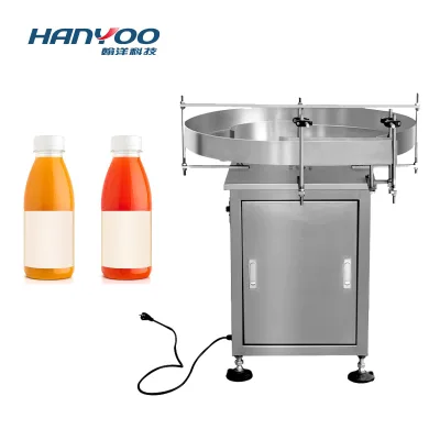 Semi-Automatic Rotary Bottle Unscrambler Plastic Turntable Machine for Sorting Arranging Glass Cans Food Application PLC Motor