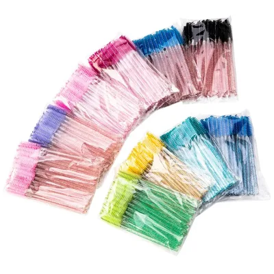Custom Logo Ombre Curved Lip Applicator Swoop Lash Cleanser Eyelash Mascara Scrub Shampoo Nylon Plastic Custom Logo Lipstick