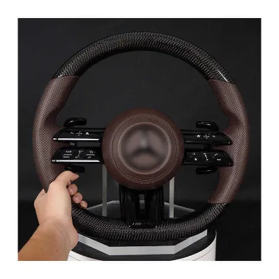 Sports Style Steering Wheel Mercedes Benz G Class Decorative Carbon Fiber Right Hand Drive Steering Wheel