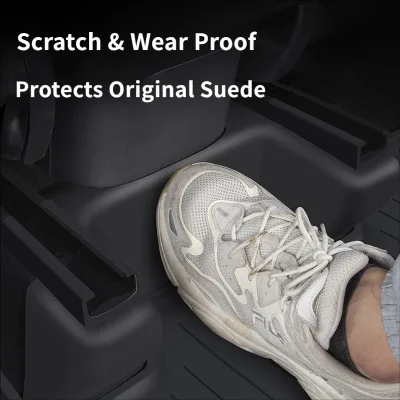 ABS Seat Slide Rail Corner Anti-collision Guard Cover Rear Seat Lower Anti-kick Anti-scratch Protective Trim for Tesla Model 3 Y