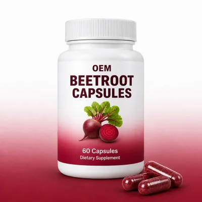 OEM Beetroot Vegetarian Capsules 60 Count Lab Tested Bulk Private Label Dietary Supplement