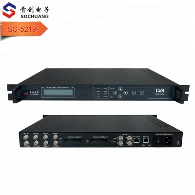 Input Dvb-s Ci Cam Ird with Smart Card  (4 DVB-S/S2 RF In,4*CI,4 ASI+IP/32*SPTS*multicast UDP Out)