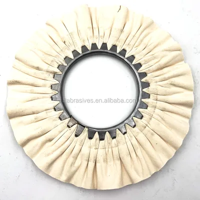 Airway Buffing Wheel Kit 8" Wheels for Angle Grinder White/Orange/Blue, 5/8" Arbor Hole, 16 Ply Polishing Wheel for Drill Towers