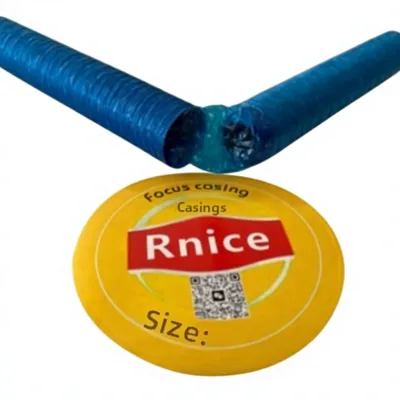 Rnice Professional Cellulose Casings-Multiple Colors Striped Options (Black Stripes) Commercial Home Use Sausage-Making Jiangsu