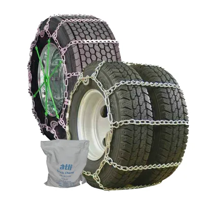 ATLI Quality Chain Commercial Truck Cable Tire Chain T32'S Twist Link Wide Base Dual Mount Truck Tire Chain
