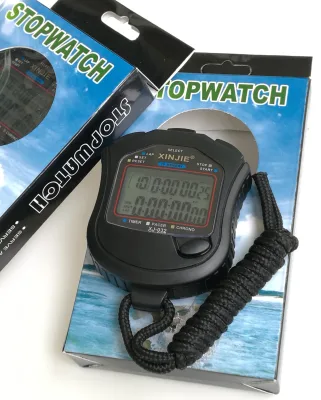 Handheld Digital LCD Chronograph Sports Counter Stopwatch Timer Alarm Stop Watch Fast Delivery Professional Digital Stopwatch