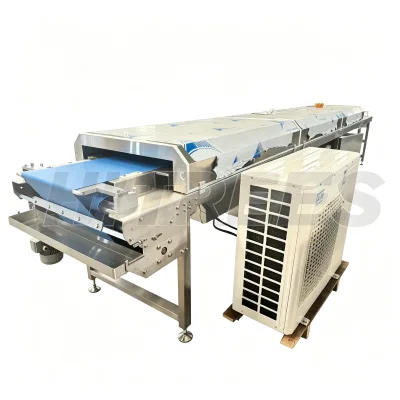 High Efficiency Food Grade Chocolate Cooling Tunnel for Confectionery Processing with Stable Operation
