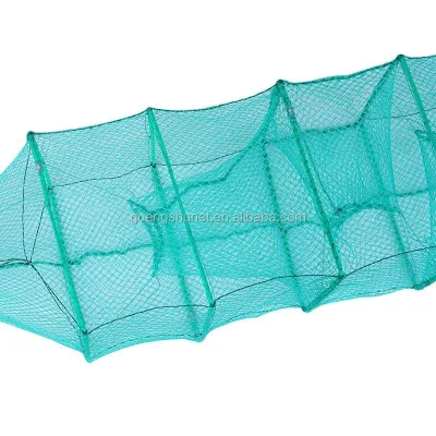 Strong Foldable 30cmx60cm Fishing Cage Lobster Trap Crab Trap