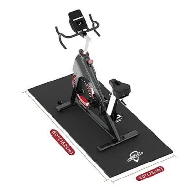 Exercise Bike Mat, Heavy-Duty Floor Protector, Non-slip, Noise Reduction, Waterproof Treadmill Mat