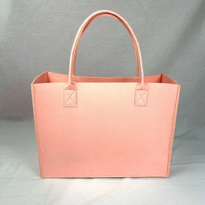 New Fashionable Modern Felt Fabric Women's Casual Tote Bag with Open Closure Moisture-proof Nonwoven Lining Single Strap