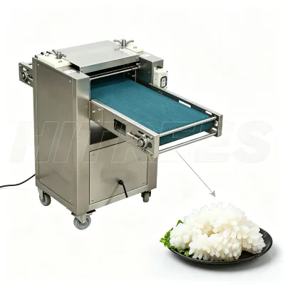 Durable Cuttlefish Flower Cutting Machine Seafood Processing Equipment