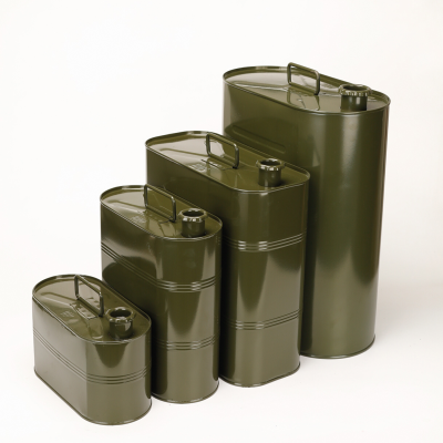 5-30 Liter Portable Steel Water Drum Canister Jerry Can with Cap