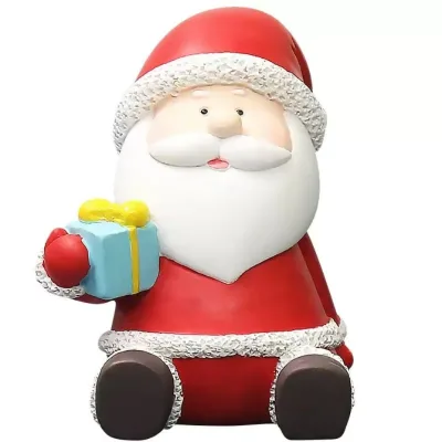 Classic Christmas Dolls Santa Claus and Snowman Figurines & Toys for Festive Decorations