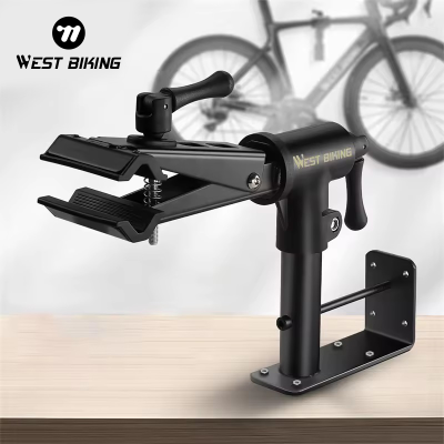 WEST BIKING Bicycle Accessories Parts Table/Wall 2 in 1 Bicycle Repair Rack More Convenient Mountain Road Bicycle Repair Rack