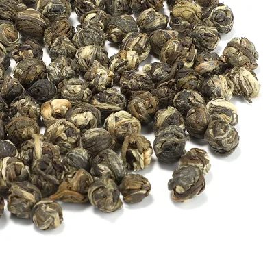 Chinese High Quality Jasmine Green Tea Gift Box Jasmine Pearls Flavor Tea Dragon Ball Pearls Flower Tea With Private Label
