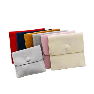Custom Emboss Printing Squeeze Pu Leather Bag for Coin Jewelry Storage Closing Magnet Leather Jewelry Pouch