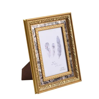 Wholesale Classic European Photo Frames Set 5x7 8x10 Plastic Wall Hanging Tabletop Memory Frame Decor