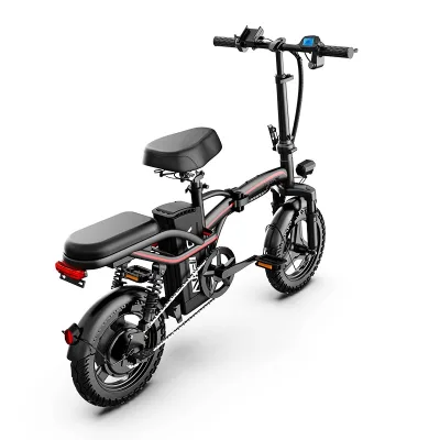 Best 48V 400W High Performance Smart Battery Electric Foldable Bike 14-inch Tire Width Tube Multi-Shock Absorption for City Use