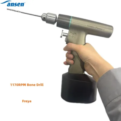 Low Noise Electric Bone Drill with 2 Replaceable Lithium Batteries for Creating Holes in Bone Fixation
