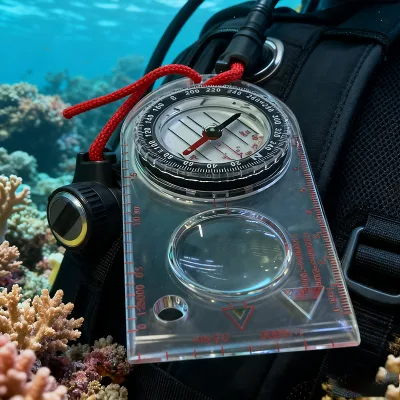 Hot Sells Flip Compass Professional Outdoor Hiking Adventure Compass Acrylic Magnetic Compass