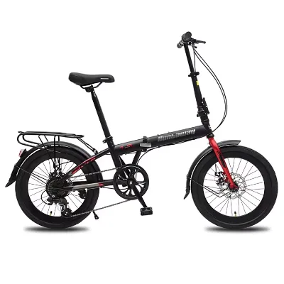 JOYKIE Steel Frame 20 Inch Disc Brake Folding Bike Foldable Bicycle 7 Speed Folding Cycle Bike