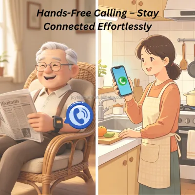 Real 4G LTE Wearable Telecare Device Fall Detection GPS Geo-Fence IP67 Rated-Senior Alert Safety Tracker for Nursing Home Use