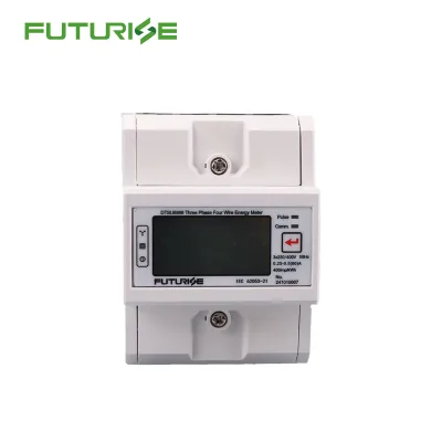 4 Poles Modules Small Size Three 3 Phase Din Rail Electricity Electric Digital Watt kwh Energy Meter