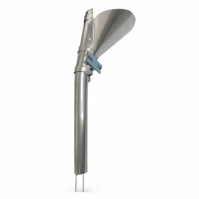 Stainless Steel Filling Funnel 42cm with Hinge Joint for Nuts Seeds Snack Pouch Filling Machine Lines