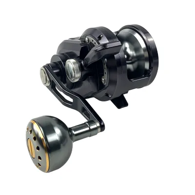 2 Speed Saltwater Fishing Reel Heavy Duty Boat Big Game Trolling Reel Blue Marlin Tuna Sea Fishing Reel Right Hand Jigging Reels