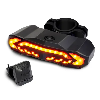 Usb Rechargeable 2000mAh Bike Rear Light Bright Bicycle Tail Light