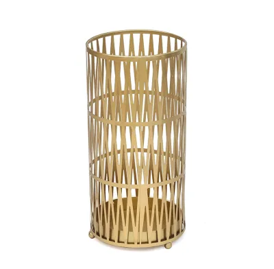 Zhongpin Patio Save Space Lucite Long Hotel Indoor Clear Acrylic Luxury Iron Round Umbrella Stand Rack with Stand and Base