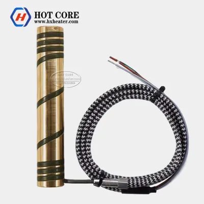 K-type Thermocouple Spiral Spring Heater, Equipped with Brass Nozzle Heating Device, Available for Customization.