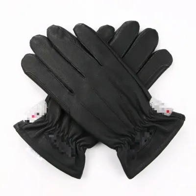 Custom Wholesale Sports Driving Gloves Touch Screen Technology Fashionable Black Brown White Leather for Winter Daily Outdoor