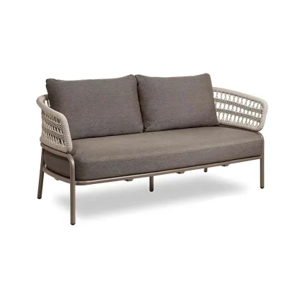 Handmade Modern Outdoor Rattan Sofa Set for Courtyard Hotel Villa Garden Furniture Durable Fabric Material for General Use