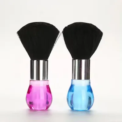 New Design Easy Clean Hair Styling Tools Creative Hair Cleaning Crystal Handle Neck Duster Cleaning Shaving Brushes for Salon