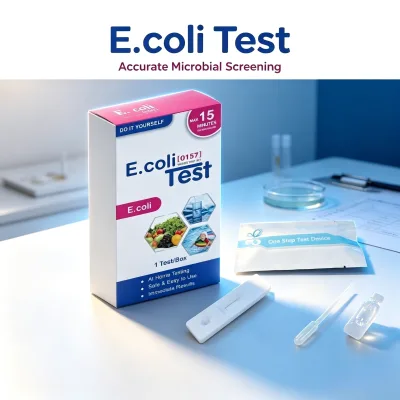 E.coli O157 Gold Colloid Rapid Test Kit Food Safety Rapid Screening for Drinking Water Seafood Ready-to-eat Food