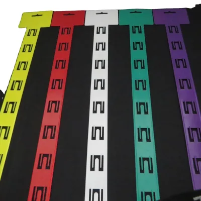 12 Station Hanging Merchandise Cilp Strips With Hooks for Supermarket Sale