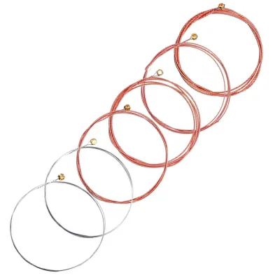 Guitar Strings Folk Guitar Strings Acoustic Guitar Strings Red Copper Strings Yellow Copper Strings Colored Coated Rust-proof