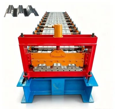 YS Hydraulic Steel Composite Metal Deck Floor Equipment PLC Touch Screen Control Motor for Southeast Asia