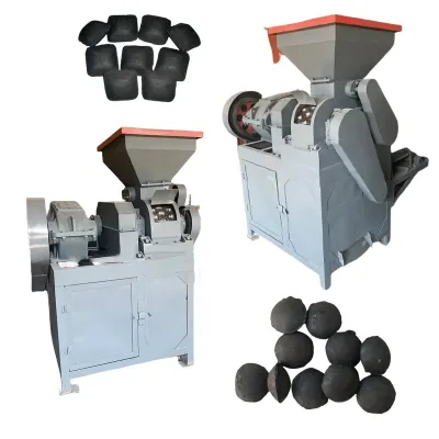 Roller Pressing Egg Shape Bamboo Charcoal Powder Briquette Making Machine