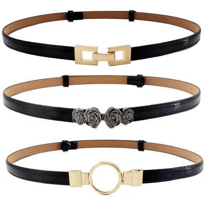 Fashion Belts for Ladies  Decoration Dress Belt Women Fine Candy Color Adjustment No Buckle Belt