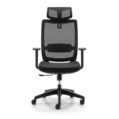 Wholesale Modern Ergonomic Executive Fabric Office Chair Adjustable Headrest Flip-up Armrest Lumbar Pillow Home Office Meeting