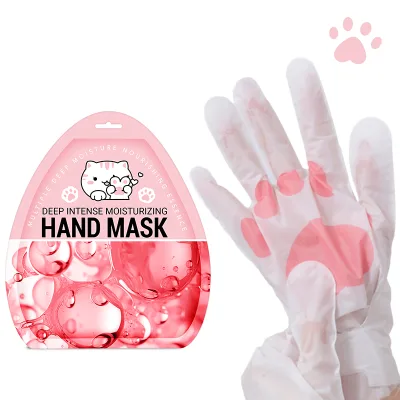 Cat Paw Style Moisturizing Hand Care Mask Natural Plant Extract Soft Remove Dead Skin Exfoliating Whitening Hand Mask Gloves
