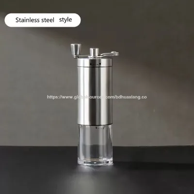 Coffee mill Commercial coffee grinder hand Wood Grain Manual coffee grinder with clear jar