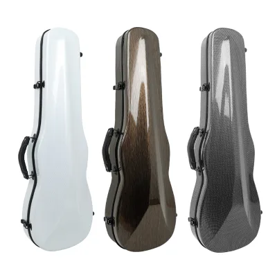High Quality 4/4 Carbon Fiber Violin case with Built-in Hygrometer Shoulder Violin case Ultra Light Violin case